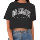 thumbnail image 1 of Top corto de moda para mujer: camiseta informal de manga corta estampada para el verano con diseño moderno, tejido transpirable y tallas versátiles, 1 of 5
