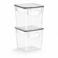 thumbnail image 4 of Sorbus Small Plastic Clear Storage Bins for Kitchen, Pantry, Fridge, Cabinet, Refrigerator Organizer Bins (2 pack), 4 of 8