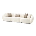 thumbnail image 3 of Le Montreaux 5-Piece Modular Chenille Sectional - Gardenia, 3 of 11