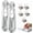 2 PCS, variant on Portable Binder Clip Stapler with 150/250/300 Reusable Metal Clips, Handheld Push Clip Dispenser for Paper Clamps, No-Hole Mini Push Stapler for Desktop Document Binding (1 PCS)