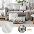 thumbnail image 6 of Thanksgiving Pumpkins Outdoor Waterproof Pillow Covers, Fall Eucalyptus Leaves Autumn Country Decorative Square Throw Pillowcase Sofa Cushion Sham for Patio/Couch/Chair, 18"x18" 2 Pack, 6 of 8