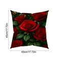 thumbnail image 3 of Valentines Day Pillowcase, Love Heart Rose Print Throw Pillow Cover Decorative Cushion Cover for Holiday Home Party Couch Bed Sofa Valentine's Day Decor, 3 of 6