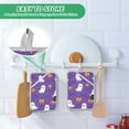 thumbnail image 4 of Yayeee Pot Holders Kitchen Heat Resistant with Pocket 7"x9.8" Cotton Oven Cooking Hot Pads, Halloween Purple Ghosts, 4 of 7