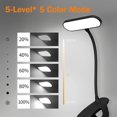 thumbnail image 2 of Lampe De Bureau Led Sans Fil, Lampe De Chevet Tactil 5 Couleurs & 5 Intensit & eacute; R & eacute;gl Feliz Sencillez, 2 of 5