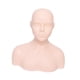 thumbnail image 2 of Cabeza de maniquí de cosmetología para práctica de masajes, suave con hombros, modelo para entrenamiento, práctica de maquillaje y belleza., 2 of 9
