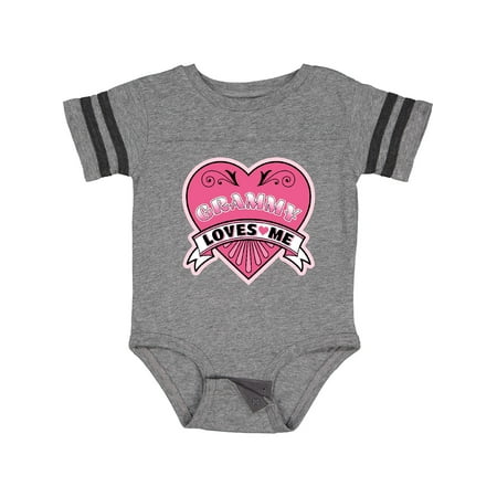 

Inktastic Grammy Loves Me Granddaughter Heart Girls Baby Bodysuit
