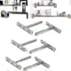 thumbnail image 3 of 6pcs Concealed Shelf Support Floating Shelf Brackets T Brackets Fixings Hardware For Any Type Of She, 3 of 5