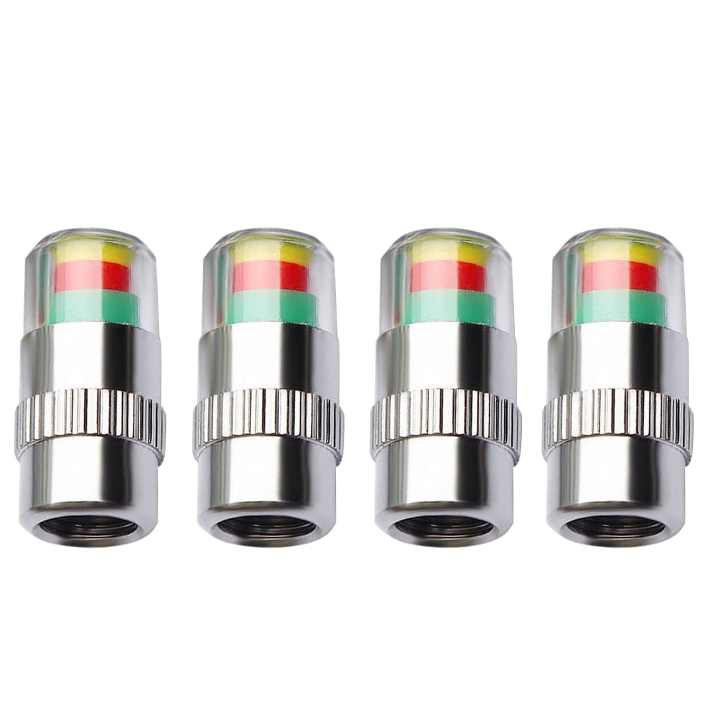 Ladcaser Car Tire Pressure Monitor Valve Stem Cap (2.0-2.3bar) For Automobiles Motorcycles Bicycles