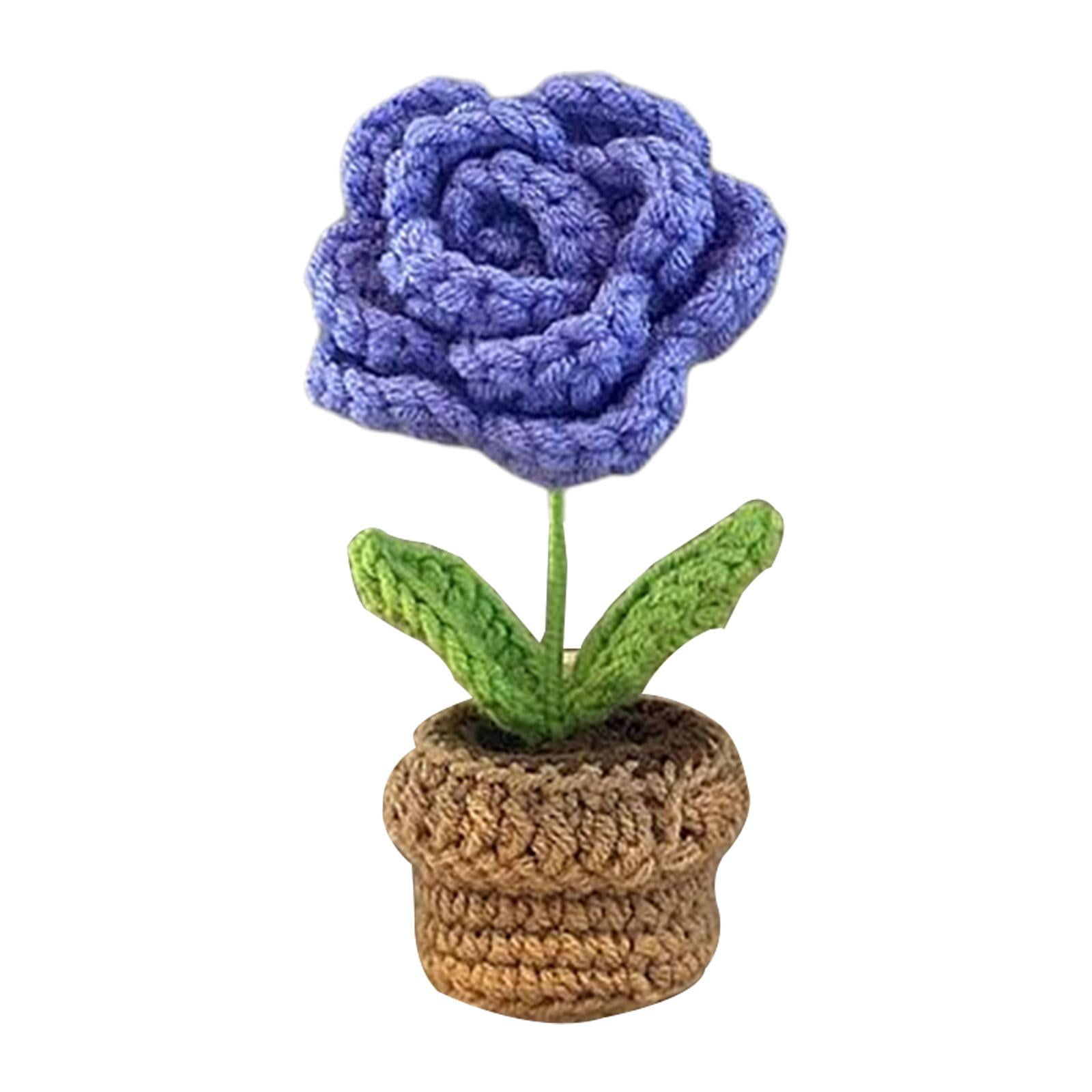 Beginner's Diy Crochet Flower Kit, Romantic Knitted Rose Pot, Simple To  Learn, Suitable For Newbies, Used For Festival Gifts, Decoration,  Entertainment, Etc., Comes With Step-by-step Instructional Video In  English, Instruction Manual, Yarn