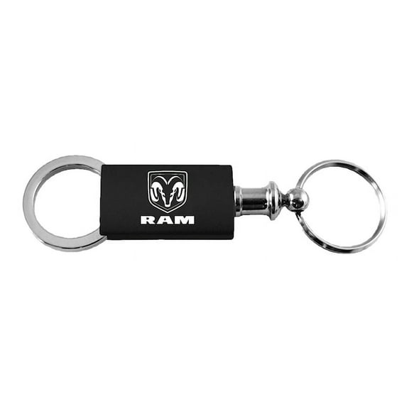 Dodge Ram Anodized Aluminum Valet Key Fob (Black)