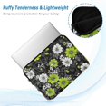 thumbnail image 2 of FORMRS 13-13.3 inch Laptop Sleeve Case Soft Carrying Quilted Computer Bag Cover, White Flower Pattern, 2 of 7