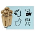 thumbnail image 1 of Fun Llamas Scarf Llama Unicorn Rubber Stamp Set for Scrapbooking Crafting Stamping - Medium 1 Inch, 1 of 7