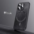 thumbnail image 3 of Funda magnética de cuero para teléfono móvil, protector de lente de vidrio a prueba de golpes de lujo para iPhone 15, 14, 13, 12, 11 Pro Max, 3 of 5