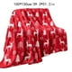 thumbnail image 3 of Red Reindeer And Trees Christmas Blanket Red Print Soft Warm Nap Blanket Suitable For Sofa Bed Camping Festival, 3 of 8