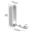 thumbnail image 3 of Gancho plegable para ropa, entrada, vestíbulo, baño, zapatero, gancho para ropa, perforado, fijo, para colgar en la pared, no requiere perforación. Gancho plegable., 3 of 6
