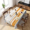 thumbnail image 3 of Burnt Orange Grey Ombre Table Cloth Waterproof Tablecloths, Abstract Art Oil Painting Modern Tablecloth Dining Table Cover for Kitchen Party Tabletop Outdoor, Rectangle Tablecloth 60x120 Inch, 3 of 9