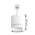 thumbnail image 3 of FSLiving Télécommande Lumière de Rail Type J 7W RGBW Projecteur LED Style Macaron Blanc Design Multi-Rotation avec Gradation Continue Industrielle Réglable Cuisine 1 Lumière Personnalisable RGBW, 3 of 8
