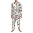 thumbnail image 3 of Fotbe Flowe Rooster Pijama de Hombre con Estampado de Manga Larga, Conjunto de 2 Piezas, Ropa de Dormir Suave y Cómoda con Bolsillos-Small, 3 of 7