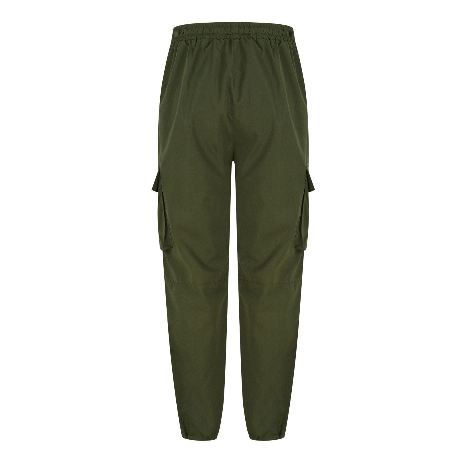 Zpanxa Cargo Pants for Men Solid Casual Multiple Pockets Outdoor