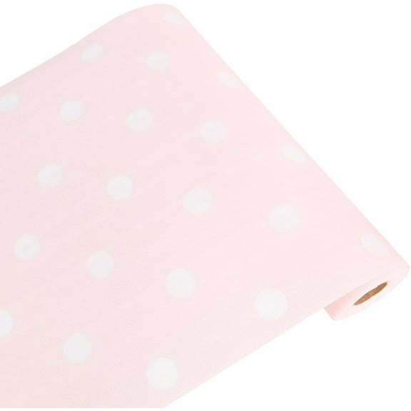 Shelf Liners Cabinet Liner Roll Polka Dot Pink Cabinet Shelves Protector Mats Waterproof Drawer Liner DIY