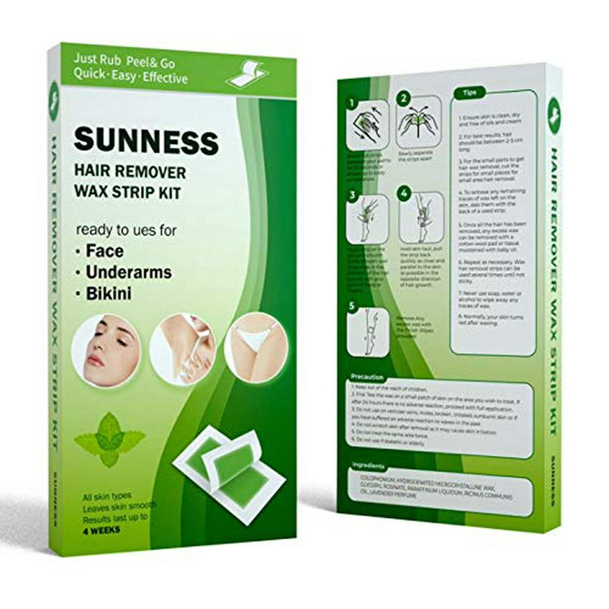 Wax Strips Hair Removal,Waxing Strips for Women Men Face,Body,Eyebrow,Arms,Legs,Underarm Hair Remover 40 Strips-Hypoallergenic All Skin Types | Walmart Canada Wax Strips Hair Removal,Waxing Strips for Women Men Face,Body,Eyebrow,Arms,Legs,Underarm Hair Remover 40 Strips-Hypoallergenic All Skin Types | Walmart Canada