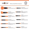 thumbnail image 3 of Moda Brush Neon Orange 12pc Makeup Brush Kit, 3 of 5