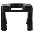 thumbnail image 1 of OULII Toilet Stool Improve Back Pain Adult Stool Black PP 1Pcs, 1 of 8