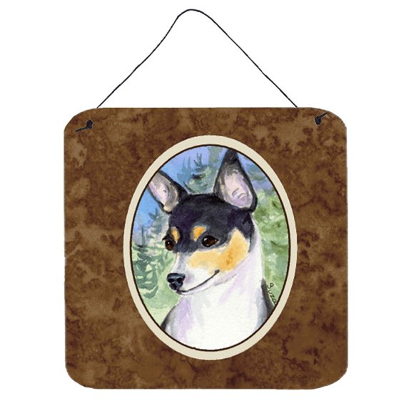 Carolines Treasures SS8927DS66 Fox Terrier Aluminum Metal Wall or Door Hanging Prints, 6 x 6", Multicolor