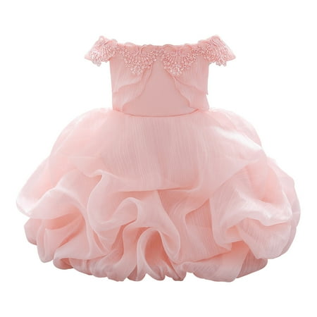 

Girls Casual Dress Toddler Girl Summer Dresses Short Sleeve Tutu Dresses for Little Girls 1-3 Years