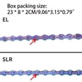 thumbnail image 4 of Rainbow Colorful 11 Speed Bicycle Chain Half Full Hollow Mountain Road Bike Part Accessories 116 Links, 4 of 9