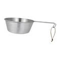 thumbnail image 4 of Tazón de camping, utensilio para comer al aire libre, acero inoxidable, 2 L de profundidad, taza, utensilios de cocina para mochileros, senderismo y b, 4 of 8
