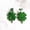 Green 7, variant on St. Patrick's Day Earrings Carnival Personalized Versatile Green Acrylic Sparkling Powder Clover Lucky Grass Earrings