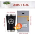 thumbnail image 5 of Papa Gifts - 20oz Travel Tumbler Mug for Papa - Papa Gifts From Grandchildren, Granddaughter, Grandson - Papa Birthday Gift Ideas - Father''s Day Gifts, Christmas for Grandpa, 5 of 6
