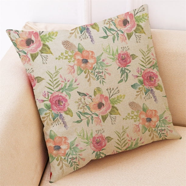 Fiudx Ofertas Flash Artículos En Oferta Funda De Cojín Para Decoración Del Hogar, Funda De Almohada Con Diseño De Primavera