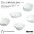 thumbnail image 5 of Karran Usa Vc-602 Valera 25-1/8" Rectangular Vitreous China Vessel Bathroom Sink - White, 5 of 5