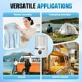 thumbnail image 6 of Wireless Mini Washing Machine 2025 New Model Rechargeable Ultrasonic Underwear/Travel/Dorm/Camping Portable Washer (White), 6 of 12