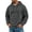 DL46_Dark Gray, variant on Resicozy Mens Waffle Hoodies Pullover Long Sleeve Casual Fashion Sweatshirts Gym Hooded Shirt with Pocket Brown XL