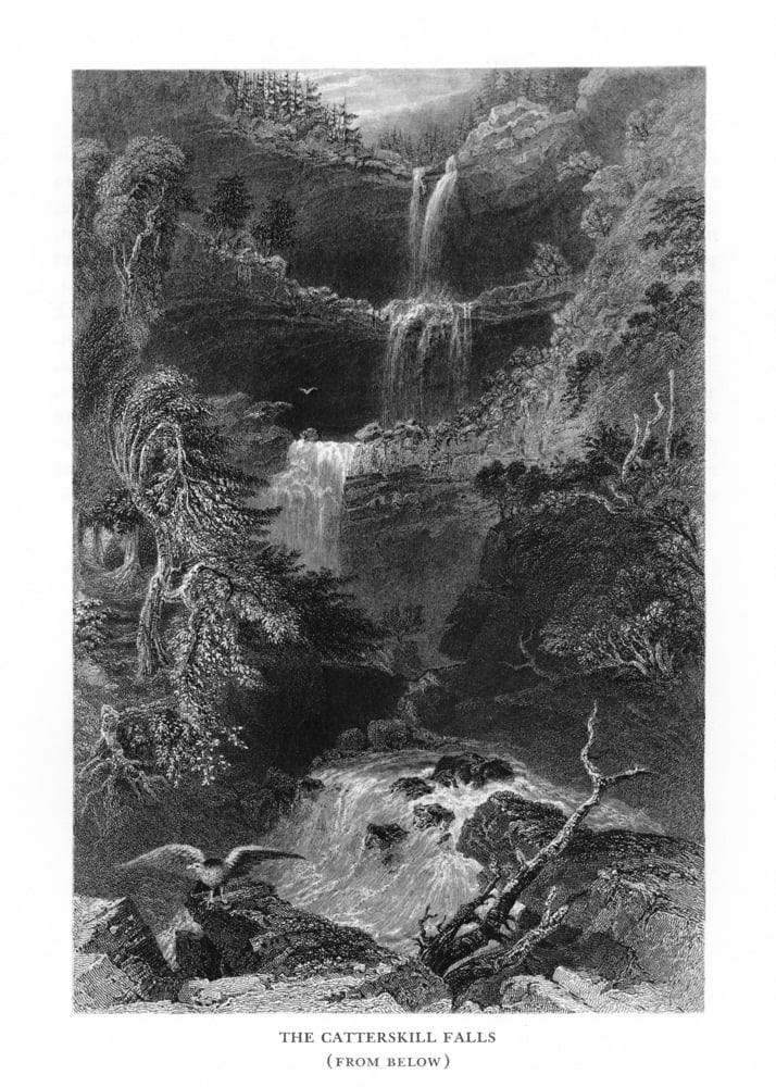 Catskill Mountains, New York, View of Kaaterskill Falls from the Bottom