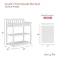 thumbnail image 5 of Dream On Me Ashton Changing Table, New Zealand Pinewood, 1 inch Mattress Pad included, White, 5 of 6