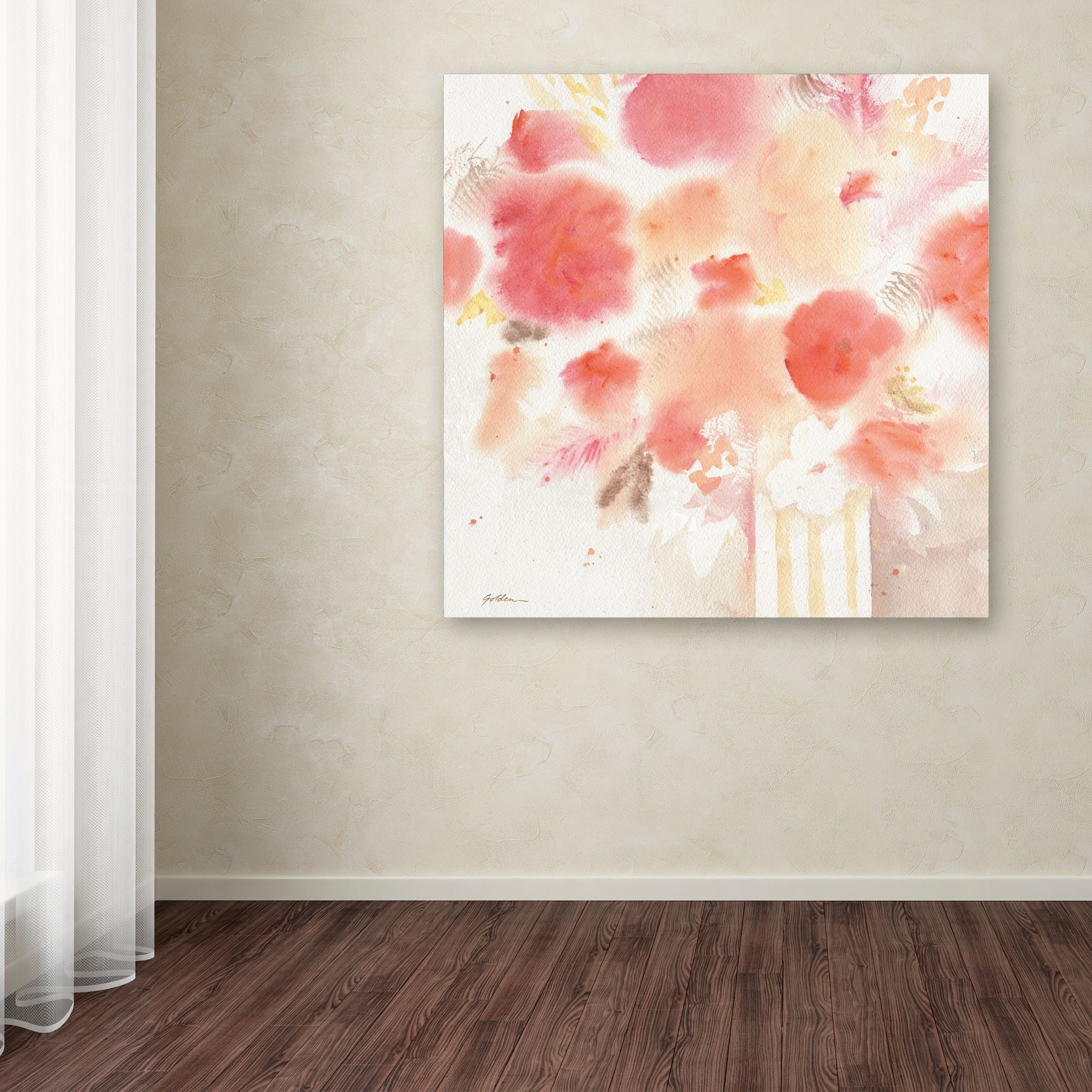 Trademark Fine Art 'Pink Tones 3' Canvas Art by Sheila Golden