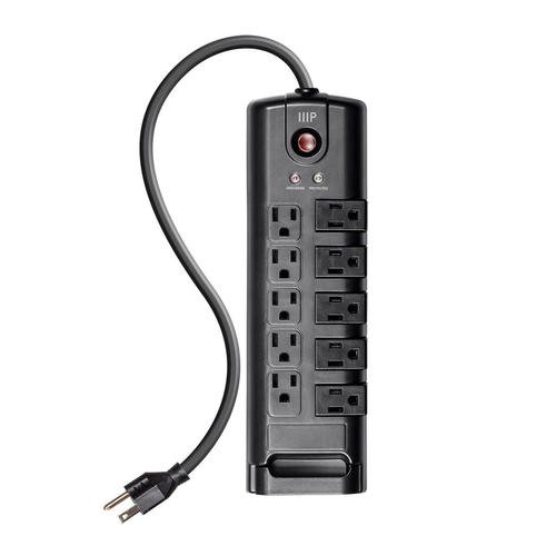 10 Outlet Rotating Power Surge Block 8ft Cord, 2880 Joules - Monoprice®