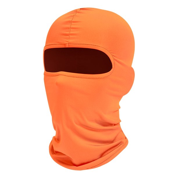 Cubierta de cara de ciclismo Gorra de cara completa Pañuelo de bici Sombreros a prueba de viento Abanopi Anaranjado