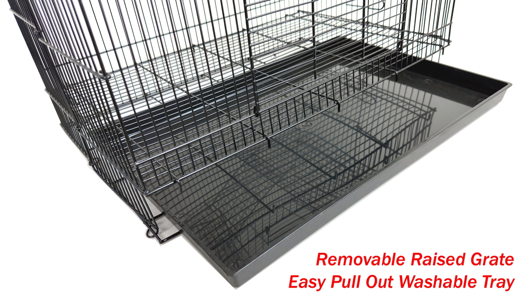 Large 3-Tiers Portable All Metal Chew-Proof Easy Setup With Narrow 3/8 Inch Bar Spacing for Rats Guinea Pig Sugar Glider Mice Hamsters Gerbils Animal Critter Cage