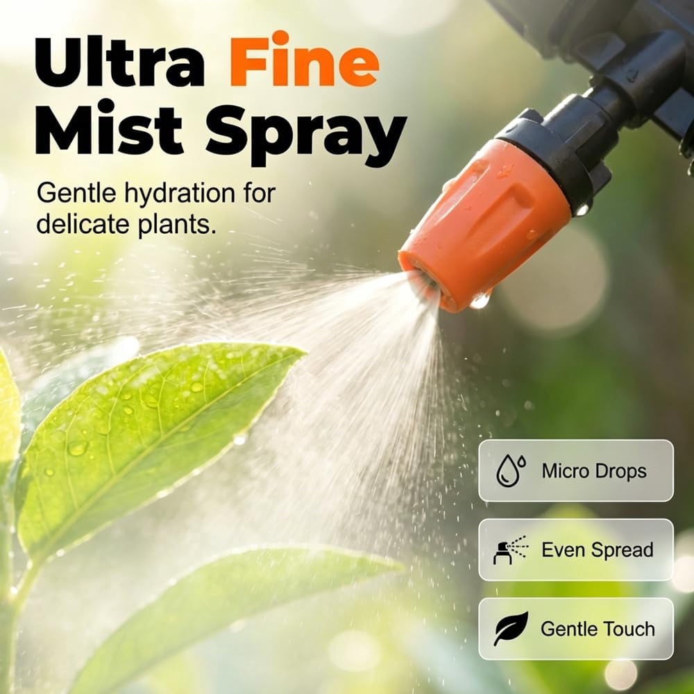 Drip Irrigation Kit, 33FT Plant Watering System, 5/16 inch Drip Line Irrigation with Adjustable Emitters, 360 Flexible Hose, 2026 Upgrade for Greenhouse Vegetable Garden Yard(33FT/8mm ID)Q