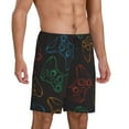 thumbnail image 2 of Bixox Men's Gamepad Joystick Game printed lightweight casual shorts, soft sleep shorts with pockets., 2 of 7
