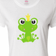 thumbnail image 4 of Inktastic Cute Frog, Green Frog, Frog Prince, Crown Women's T-Shirt, 4 of 5