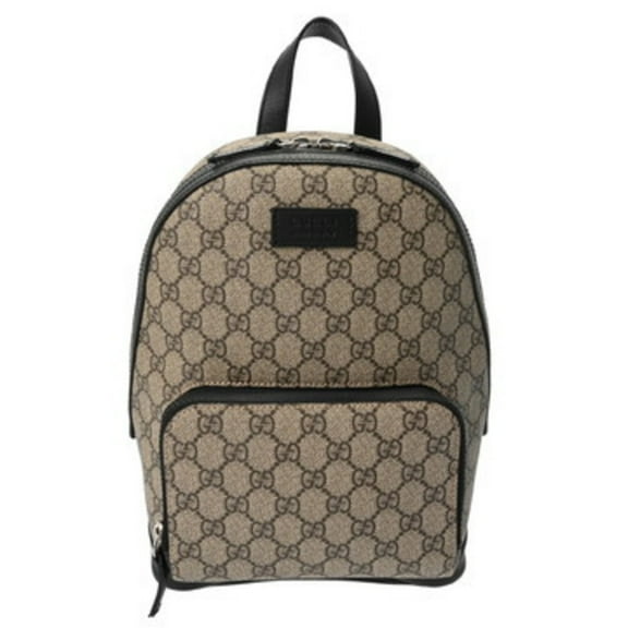 Pre-Owned GUCCI Backpack, Beige, 429020, Unisex, GG Supreme Canvas and Leather,... (Good)