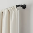 thumbnail image 5 of Eclipse Somerton 3/4" Pipe Blackout Wrap Curtain Rod, 66-120", Matte Black, 5 of 8