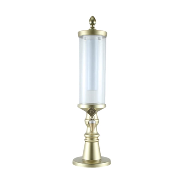 Dispensador de cerveza tipo torre, jarra, hervidor, balde con grifo, 1,5 l, fácil de limpiar, máquina dispensadora de bebidas para el hogar, cócteles Dorado