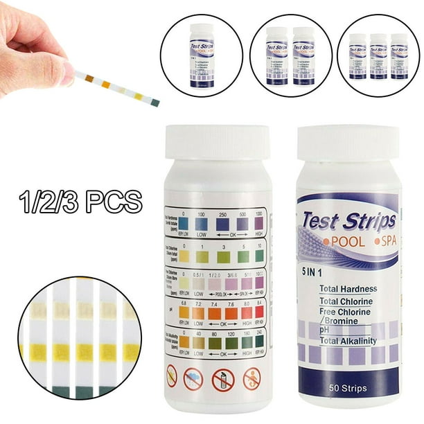 5 in 1 Swimming Pool Test Strip SPA Chlorine PH Alkalinity Water